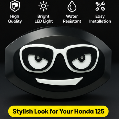 Glasses Emoji Multi-Color LED Back Eye Light for Honda CG 125