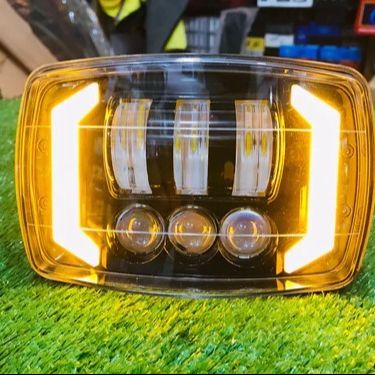 3-Lens Multi-Function LED Headlight with Integrated Turn Signals