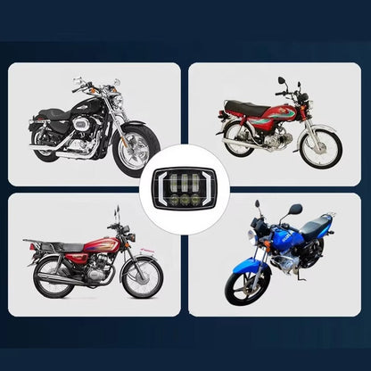 3-Lens Multi-Function LED Headlight with Integrated Turn Signals