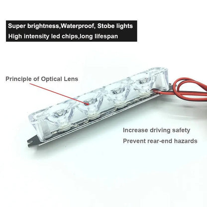 Remote Control 4 Flasher For All Bikes & Cars | White or Red & Blue